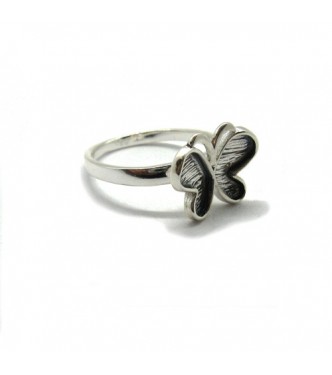 R001878 Handmade Sterling Silver Ring Stamped Solid 925 Butterfly Nickel Free